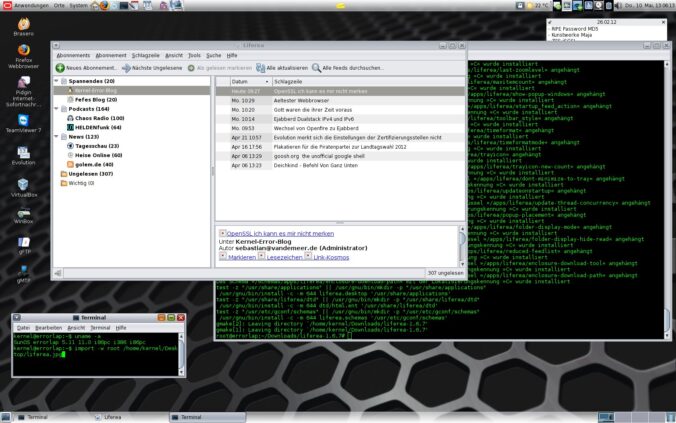 Liferea auf Solaris 11 Opensolaris