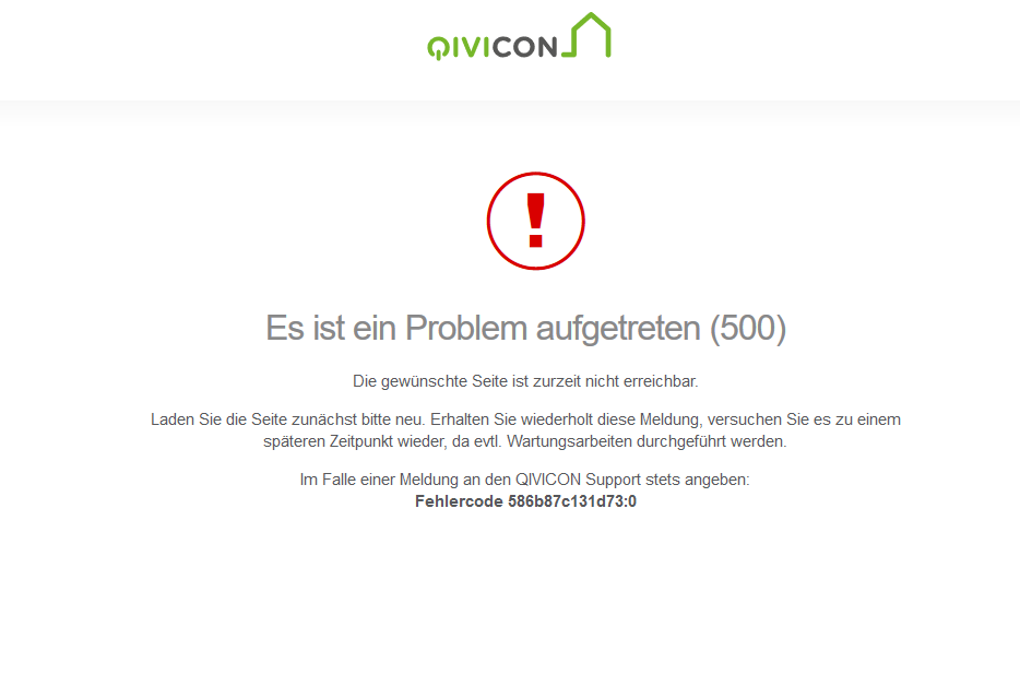 QIVICON Telekom SmartHome Error Fehler